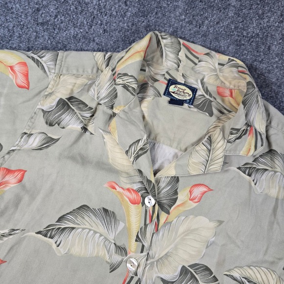 Tommy Bahama Tops - Tommy Bahama Women's Silk Tropical Floral Short Sleeve Button Up Shirt Size S